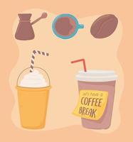 Cartoon-Kaffeepause vektor