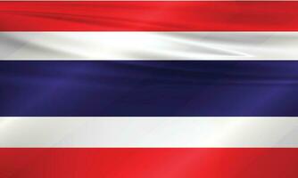 illustration av thailand flagga och redigerbar vektor av thailand Land flagga