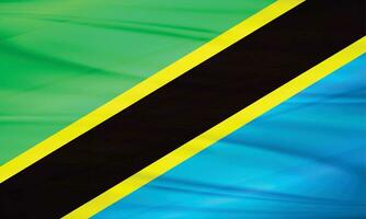 illustration av tanzania flagga och redigerbar vektor tanzania Land flagga