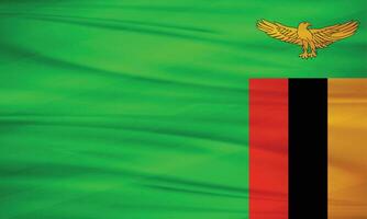 Illustration von Sambia Flagge und editierbar Vektor Sambia Land Flagge