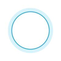 vektor glansig med blå stroke ikon, cirkel, isolerat