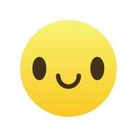 Vektor Lächeln Emoji Illustration auf Weiß