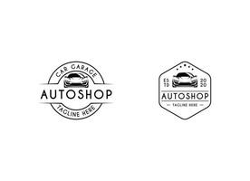 Automobil Auto Geschäft, Garage, Händler Logo Design. vektor