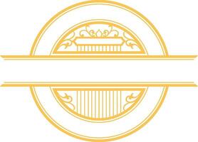 Jahrgang königlich Luxus viktorianisch Zier Logo vektor