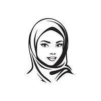 Hijab Logo Vektor Bilder