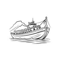 Yacht Silhouette Vektor, Bild, Illustration vektor