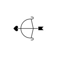 cupid begrepp linje ikon. enkel element illustration. cupid begrepp översikt symbol design. vektor