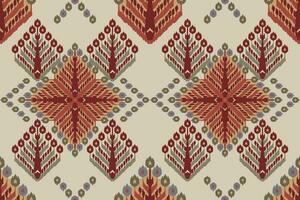 ikat stam- indisk sömlös mönster. etnisk aztec tyg matta mandala prydnad inföding boho sparre textil.geometrisk afrikansk amerikan orientalisk traditionella vektor illustrationer. broderi stil