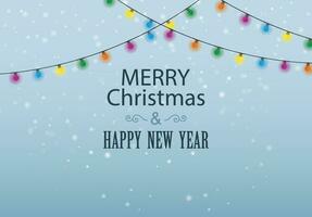 glad jul och Lycklig ny år bakgrund för hälsning kort vektor text text vektor illustration