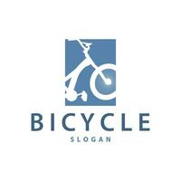 cykel logotyp design cykel sport klubb enkel årgång svart silhuett mall illustration vektor