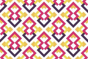 geometrisch nahtlos Muster. abstrakt Grafik Hintergrund mit Quadrate, Linien, Netz. einfach geo Textur. ethnisch Stil Ornament. wiederholen Jahrgang Design zum Dekor, drucken vektor