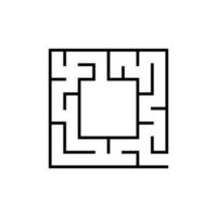 abstraktes Labyrinth. Spiel für Kinder. Puzzle für Kinder. Labyrinth Rätsel. Vektor-Illustration. vektor