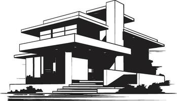 chic livsmiljö mark modern hus design vektor logotyp elegant bostads- symbol eleganta hus aning vektor ikon