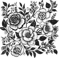 rätselhaft blüht Vektor Blumen- Symbol Design Flüstern Blütenblatt Symphonie Blumen- Hintergrund Logo
