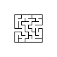 abstraktes Labyrinth. Spiel für Kinder. Puzzle für Kinder. Labyrinth Rätsel. Vektor-Illustration. vektor