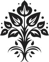 vanlig blomma etnisk blommig logotyp ikon förfäder mönster dekorativ etnisk blommig vektor