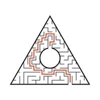 abstraktes Labyrinth. Spiel für Kinder. Puzzle für Kinder. Labyrinth Rätsel. Vektor-Illustration. vektor