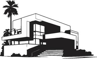 modisch Aufenthalt Emblem modern Haus Design Vektor Symbol modisch Zuhause Kennzeichen stilvoll Haus Design im Vektor