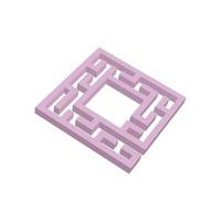 abstakt labyrint. spel för barn. pussel för barn. labyrint. färg vektorillustration. vektor