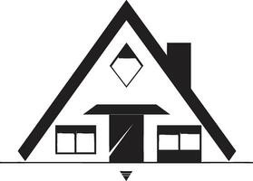 zeitgenössisch Wohnung Symbol minimal Haus Vektor Emblem ordentlich Residenz Symbol Haus Design Vektor Logo