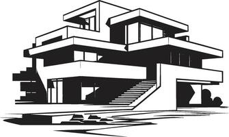 trendig Hem mark eleganta hus design i vektor sofistikerad levande ikon modern hus aning vektor logotyp