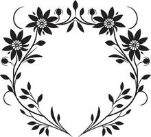 tesselliert Muster schwarz Vektor Blumen- Symbol Blumen- Symmetrie geometrisch Fliese Muster im schwarz