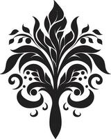 kulturell Verve ethnisch Blumen- Logo Symbol einheimisch Muster dekorativ ethnisch Blumen- Symbol vektor