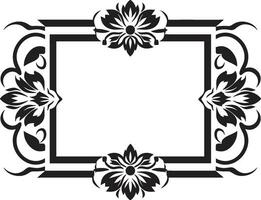 svart vektor ikon med blommig mönster geometrisk kronblad mosaik- geometrisk blommig bricka design