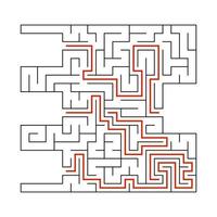 abstraktes Labyrinth. Spiel für Kinder. Puzzle für Kinder. Labyrinth Rätsel. Vektor-Illustration. vektor