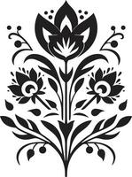 zeremoniell Blütenblätter dekorativ ethnisch Blumen- Symbol ethnisch Kunst Blumen- Vektor Logo Symbol