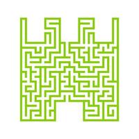 abstrakt labyrint. spel för barn. pussel för barn. labyrint gåta. vektor illustration.