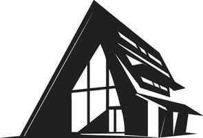 modern Minimalismus Emblem Haus Design Vektor Symbol einfach Lebensraum Kennzeichen minimal Haus Design im Vektor