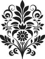 kulturell Erbe dekorativ ethnisch Blumen- Symbol vererbt Blütenblätter ethnisch Blumen- Logo Symbol Design vektor