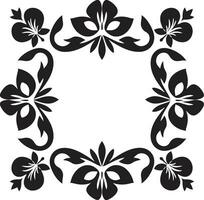 Blumen- Gitterwerk schwarz Vektor Logo Design Eleganz im Fliesen geometrisch Blumen- Symbol