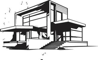 urban hus emblem modern fast egendom design vektor ikon trogen boning mark bostads- fast egendom design i vektor