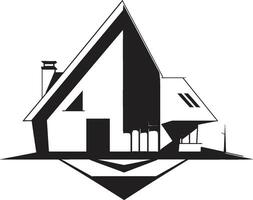 rena boning symbol minimal hus vektor ikon modern minimalism emblem hus design vektor ikon