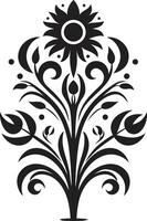 kulturell Schmuck dekorativ ethnisch Blumen- Vektor einheimisch Charme ethnisch Blumen- Logo Symbol