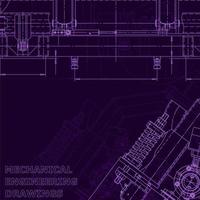 Blaupause, Skizze. Vektor-Engineering-Illustration. Cover, Flyer, Banner vektor