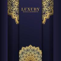 Luxus Kreismuster Mandala Hintergrund vektor