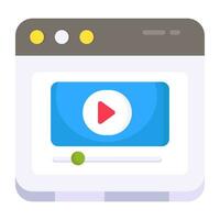 Premium-Download-Symbol für Webvideos vektor