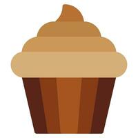 Cupcake Symbol Illustration zum Netz, Anwendung, Infografik, usw vektor