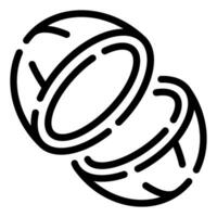 Kokosnuss Symbol Illustration zum Netz, Anwendung, Infografik, usw vektor