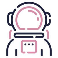 Astronaut Symbol Illustration zum Netz, Anwendung, Infografik, usw vektor