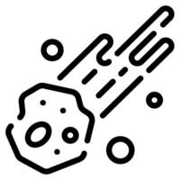 meteor ikon illustration för webb, app, infografik, etc vektor