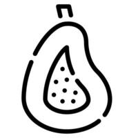 Papaya Symbol Illustration zum Netz, Anwendung, Infografik, usw vektor