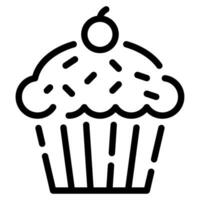 Muffin Symbol Illustration zum Netz, Anwendung, Infografik, usw vektor