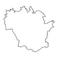 redange kanton Karta, administrativ division av luxembourg. vektor illustration.