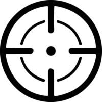Ziel und Ziel. Ziel und Ziel, Targeting und Zielen. Fadenkreuz, Gewehr Sicht Vektor Symbol. Volltreffer, schwarz Ziel oder Ziel Symbol. Militär- Gewehr Umfang, Schießen Kennzeichen