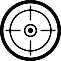 Ziel und Ziel. Ziel und Ziel, Targeting und Zielen. Fadenkreuz, Gewehr Sicht Vektor Symbol. Volltreffer, schwarz Ziel oder Ziel Symbol. Militär- Gewehr Umfang, Schießen Kennzeichen