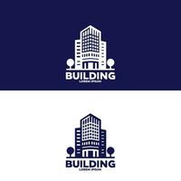 Gebäude Symbol. enthält Haus, Büro, Bank, Schule, Hotel, Geschäft, Universität und Krankenhaus Symbole. solide Symbol Sammlung. Vektor Illustration.